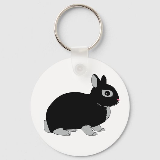 Nederland Dwarf Rabbit Sleutelhanger (Voorkant)