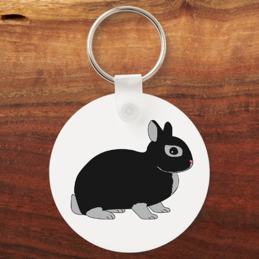 Nederland Dwarf Rabbit Sleutelhanger (Voorkant)
