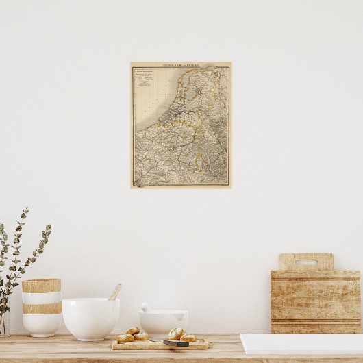 Nederland en België 2 Poster (Keuken)