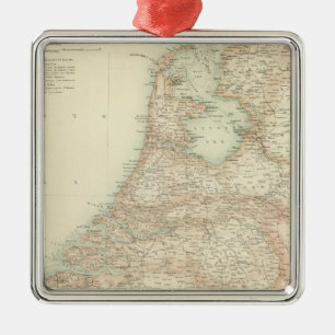 Nederland en België 3 Metalen Ornament