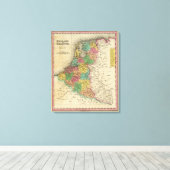 Nederland en België Canvas Afdruk (Insitu (Houten vloer))