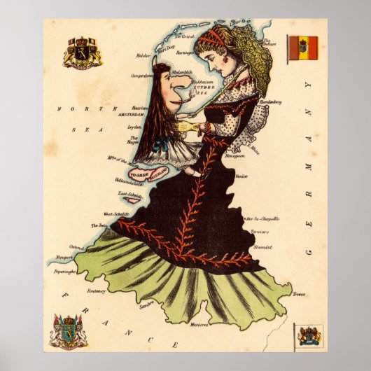 Nederland en België Poster (Voorkant)