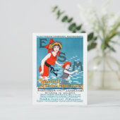 Nederland ESM Amsterdam Haarlem Vintage Poster Briefkaart (Staand voorkant)