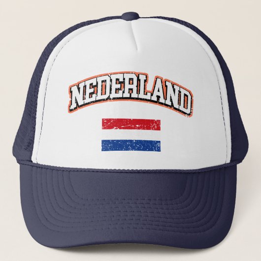 Nederland Flag Trucker Pet (Voorkant)