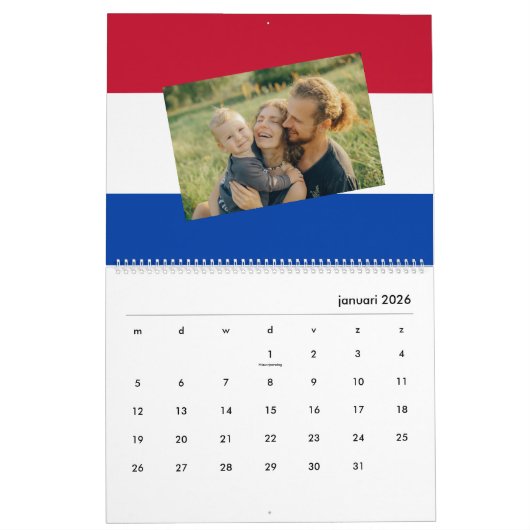 Nederland | Fotokalender | Nederlandse Vlag 2024 Kalender (Jan 2026)