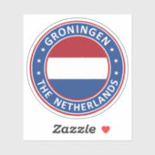 Nederland, Groningen Sticker (Vel)