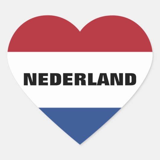 NEDERLAND HART STICKER (Voorkant)