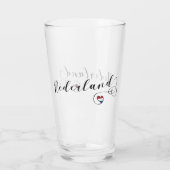Nederland Heart Flag Glas (Achterkant)