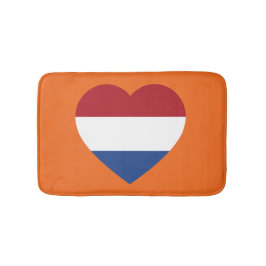 Nederland Heartflag op Sinaasappel bmcnt Badmat