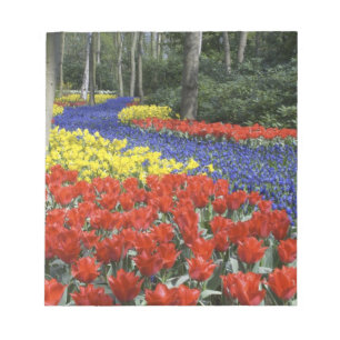Nederland, Holland, Lisse, Keukenhof Tuinen Notitieblok