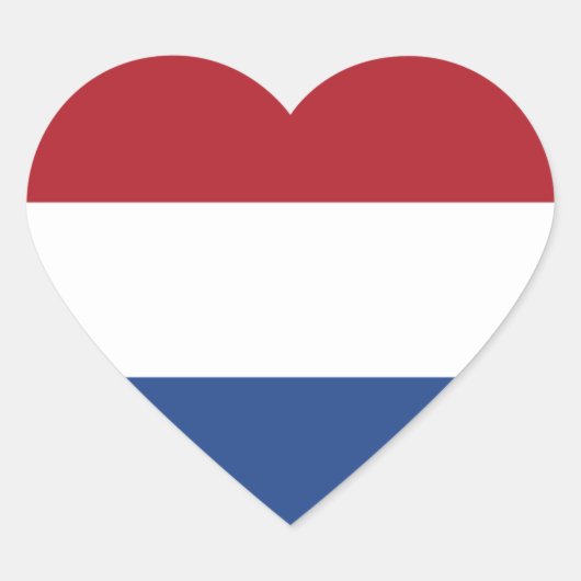 Nederland/Holland/Nederlands/Hollander Hart Vlag Hart Sticker (Voorkant)