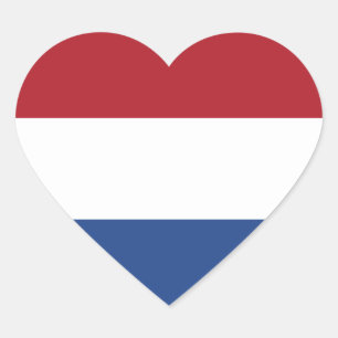 Nederland/Holland/Nederlands/Hollander Hart Vlag Hart Sticker