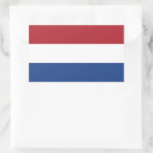 Nederland/Holland/Nederlands/Hollander Vlag Rechthoekige Sticker (Tas)