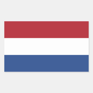 Nederland/Holland/Nederlands/Hollander Vlag Rechthoekige Sticker