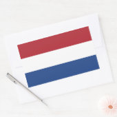 Nederland/Holland/Nederlands/Hollander Vlag Rechthoekige Sticker (Envelop)