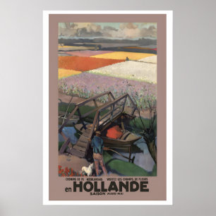 Nederland Holland Nederlandse Spoorwegen Bezoek de Poster