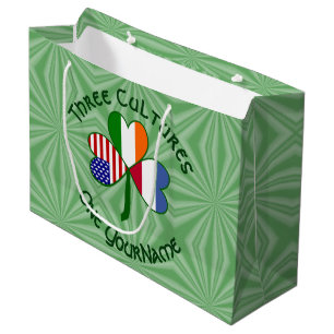 Nederland Ierland VS Klavertje Vier Vlag Persoonli Groot Cadeauzakje