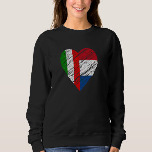 Nederland Italië Italiaanse vlag Nederlandse vlag Trui