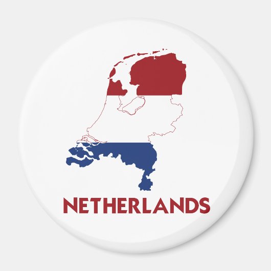 NEDERLAND KAART MAGNEET (Voorkant)