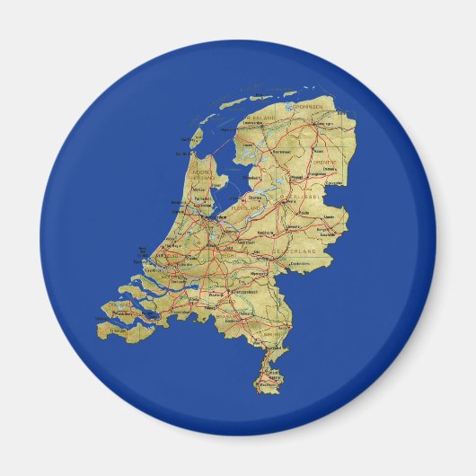 Nederland Kaart Magneet (Voorkant)