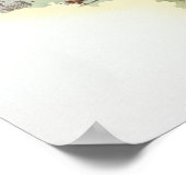 Nederland, kaart met onderscheidende kenmerken poster (Hoek)