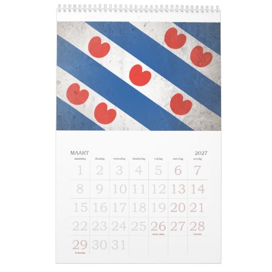 Nederland Kalender (Mar 2027)