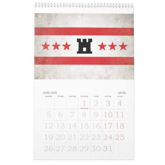 Nederland Kalender (Jan 2026)