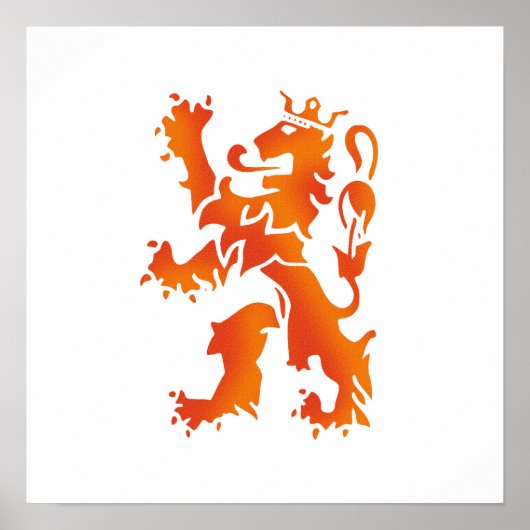 Nederland kampio en 2010 lion poster (Voorkant)