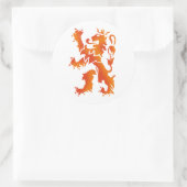 Nederland kampio en 2014 lion ronde sticker (Tas)