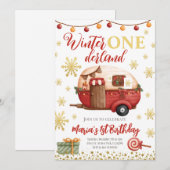 Nederland Kerst kampeerder Kinderen Verjaardag Kaart (Voorkant / Achterkant)