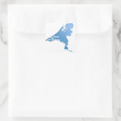 Nederland land van water vierkante sticker (Tas)