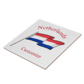 Nederland Land Vlag Thunder_Cove Tegeltje (Zijkant)