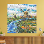 Nederland Landschap Canvas Print (Insitu (Woonkamer))