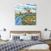Nederland Landschap Canvas Print (Insitu (Slaapkamer))
