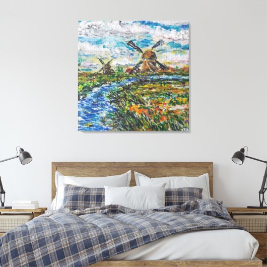 Nederland Landschap Canvas Print (Insitu (Slaapkamer))