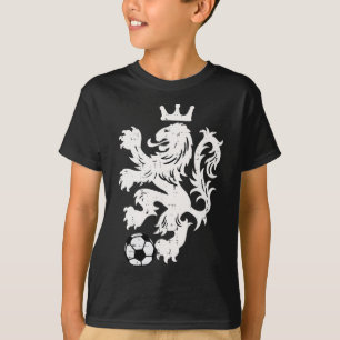 Nederland Leeuw Nederlands Oranje Voetbal Fan Mann T-shirt