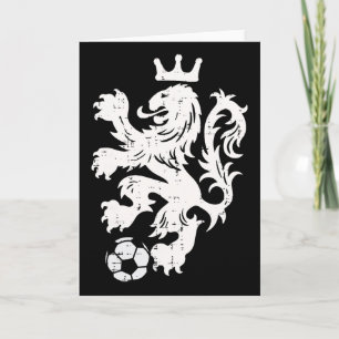 Nederland Leeuw Nederlands Oranje Voetbalfan Manne Kaart