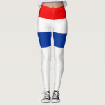Nederland Leggings<br><div class="desc">Nederlandse vlag: Rode witte blauwe strepen</div>