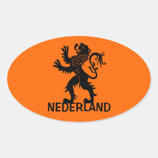 Nederland Lion Ovale Sticker