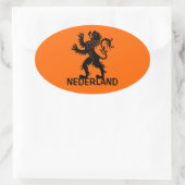 Nederland Lion Ovale Sticker (Tas)