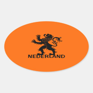 Nederland Lion Ovale Sticker