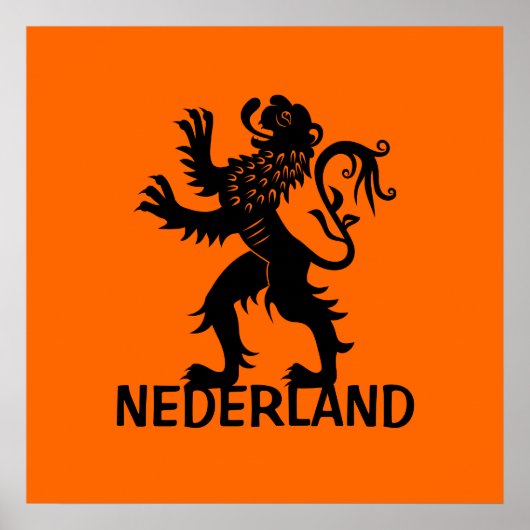 Nederland Lion Poster (Voorkant)