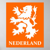 Nederland Lion Rampant Poster (Voorkant)