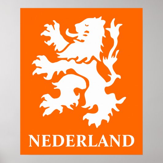 Nederland Lion Rampant Poster (Voorkant)