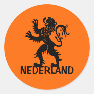 Nederland Lion Ronde Sticker
