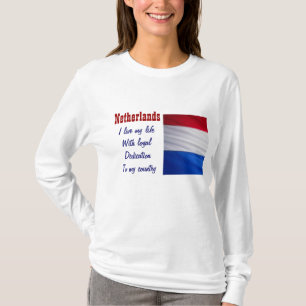 Nederland-loyaliteit aan mijn landt-shirts t-shirt