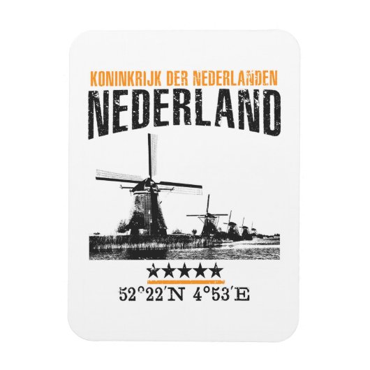 Nederland Magneet (Verticaal)