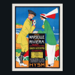 Nederland Marseille Vintage Poster 1913<br><div class="desc">Volledig gerestaureerde poster voor het treinverkeer uit Nederland. Onze posters zijn reproducties van hoge kwaliteit op basis van professionele scans met een zeer hoge resolutie van de originelen. Bij ons handmatig retoucheren wordt geen gebruik gemaakt van filters die originele details of textuur verwijderen die u in de oorspronkelijke prints ziet....</div>