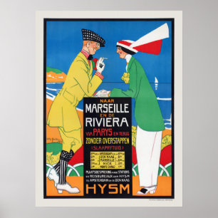 Nederland Marseille Vintage Poster 1913