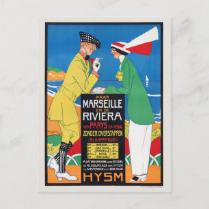 Nederland Marseille Vintage Poster 1913 Briefkaart